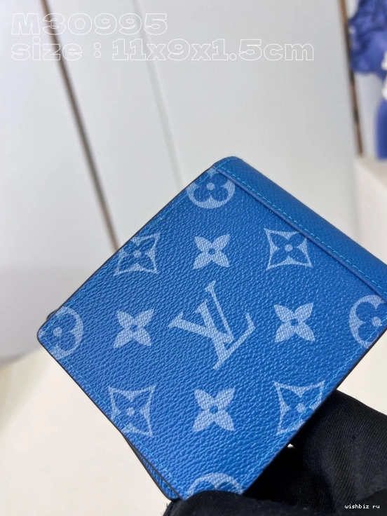 WIS WALLET-11.5-9-1.5cm VUITTON MULTIPLE LOUIS 0822